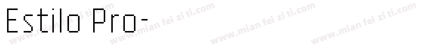 Estilo Pro字体转换